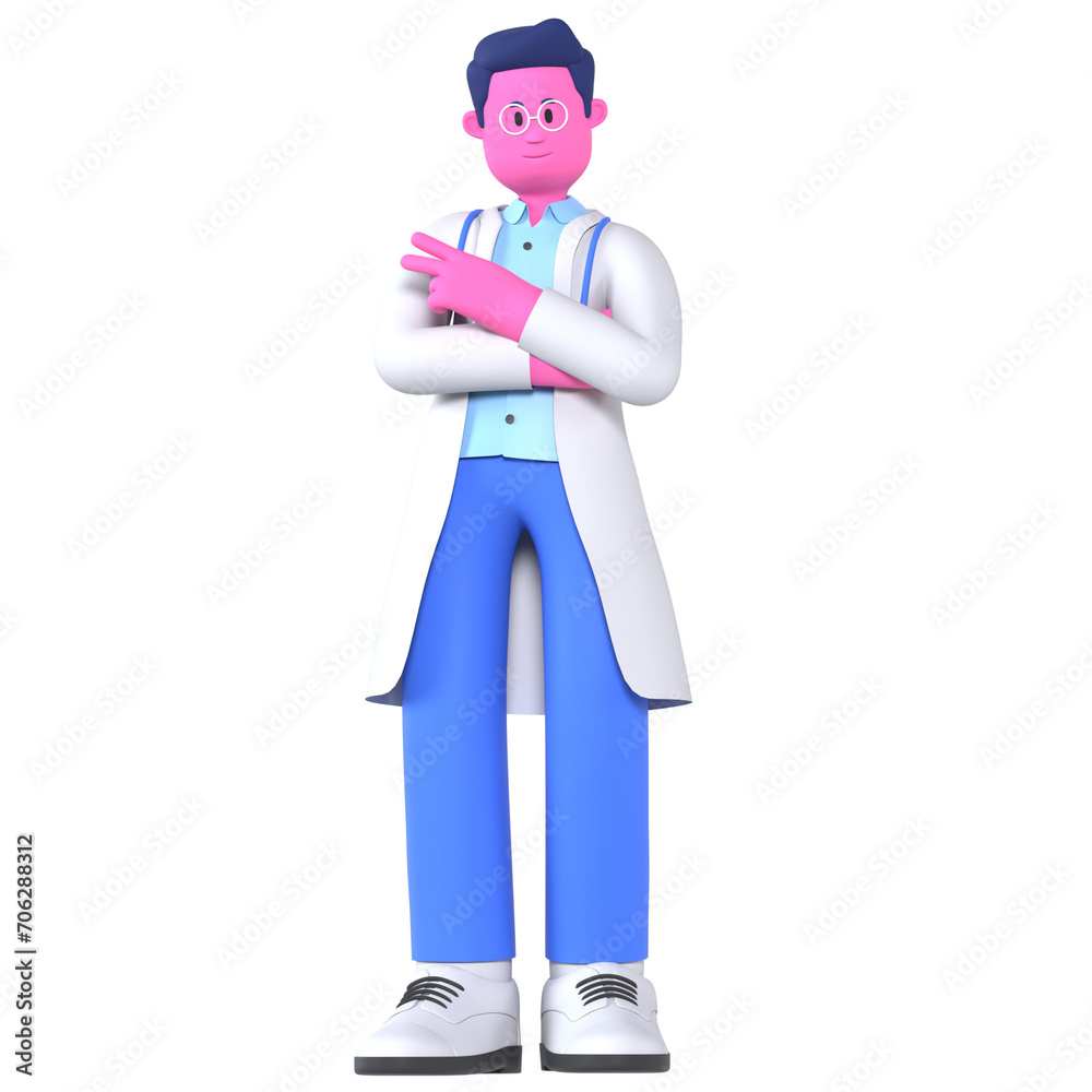 Male Doctor Cool Pose Medical Healthcare Hospital