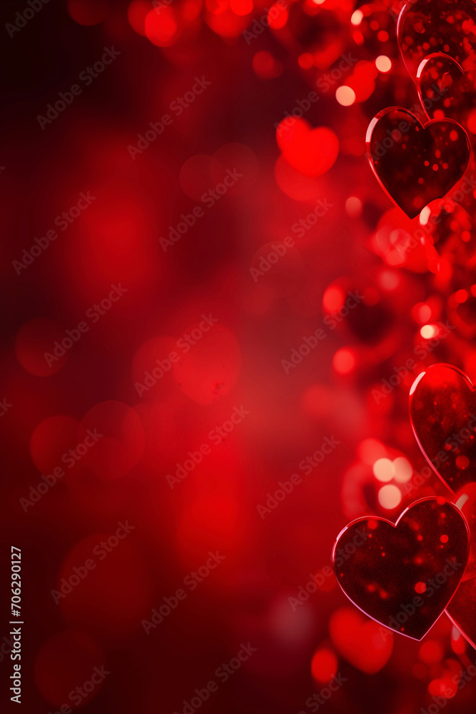 ハート柄の背景素材(バレンタインデー、愛、結婚、恋愛) Heart-patterned background material.Valentine's Day, love, marriage and romance. Generative AI 