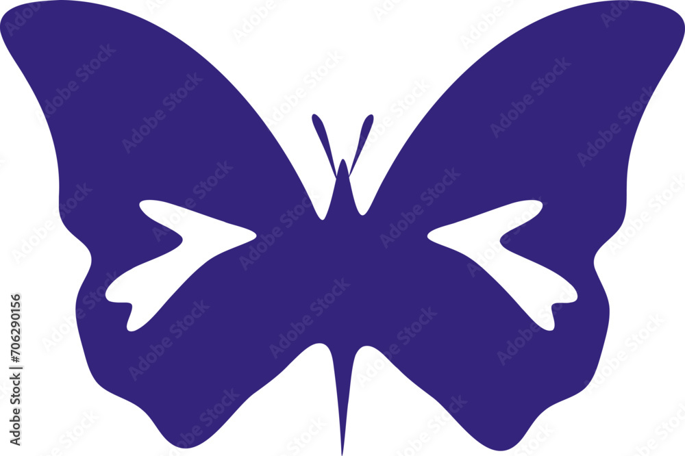 Butterfly silhouette logo vector illustration. Butterfly symbol shape decorative design elements Butterfly silhouette logo vector illustration. Butterfly symbol shape decorative design elements