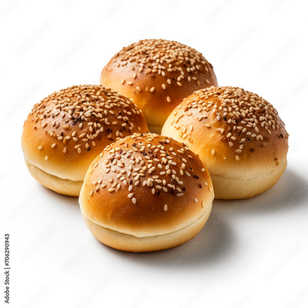 resh backed centre filled buns on transparent background created with Generative Ai resh backed centre filled buns on transparent background created with Generative Ai