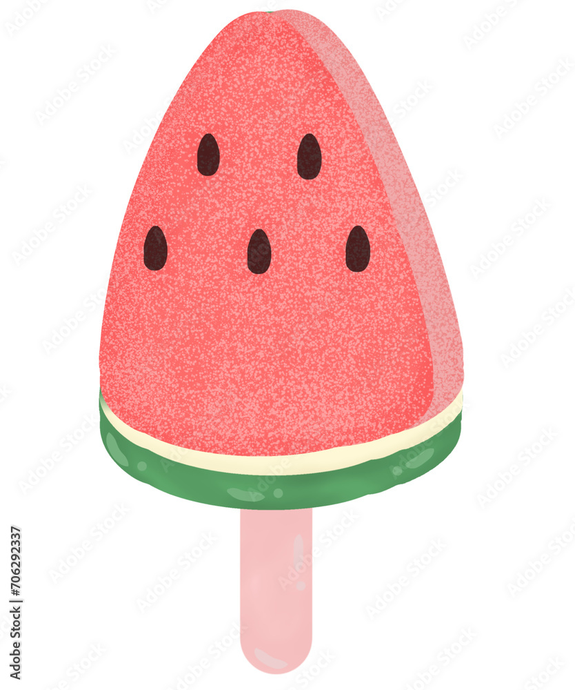 Watermelon ice cream Watermelon ice cream