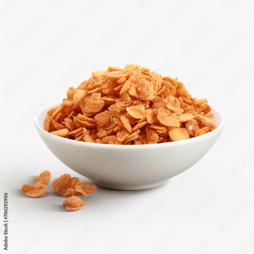fresh bowl of crushed nuts on transparent background created with Generative Ai fresh bowl of crushed nuts on transparent background created with Generative Ai