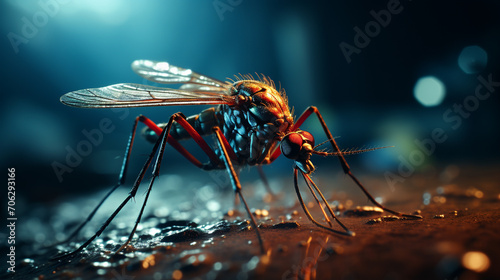Mosquito close up. © andranik123