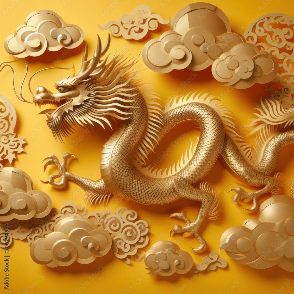 Fototapeta premium chinese new year dragon