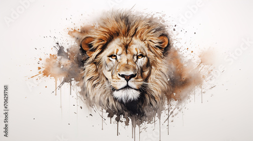 portrait of a lion