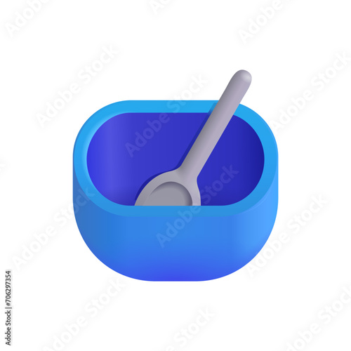  Bowl with Spoon