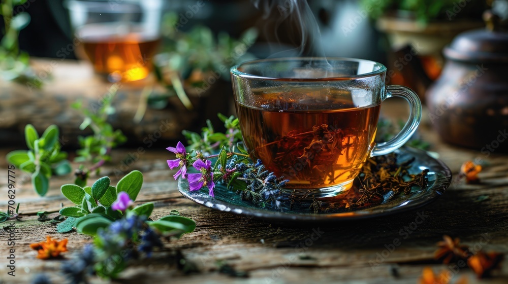 cup of tea with flowers cup of tea with flowers
