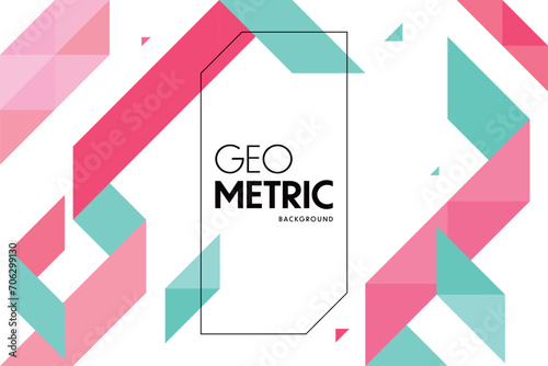 カラフルな幾何学背景　ベクター素材