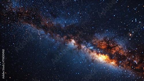 A picture of a very large galaxy filled with numerous stars. This image can be used to depict the vastness and beauty of outer space