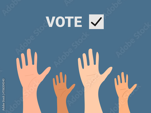 flat design election vector illustration