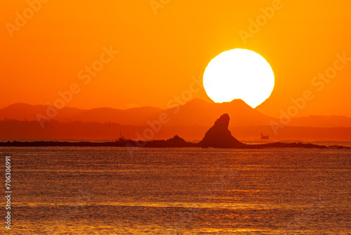 茅ヶ崎海岸の日の出