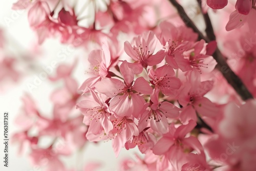 A close up view of a bunch of pink flowers. This image can be used to add a touch of beauty and color to any project