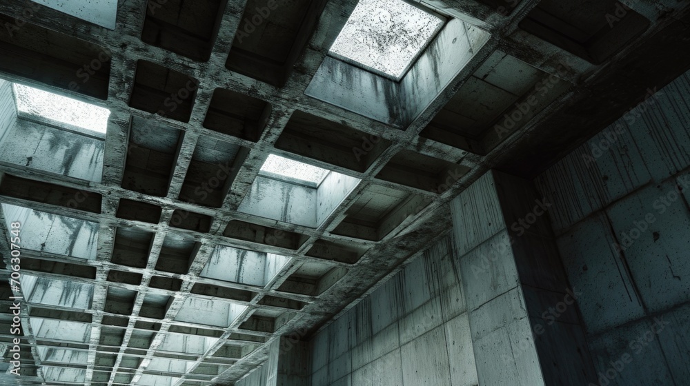 Fototapeta premium A spacious room with numerous windows. Versatile and ideal for various purposes