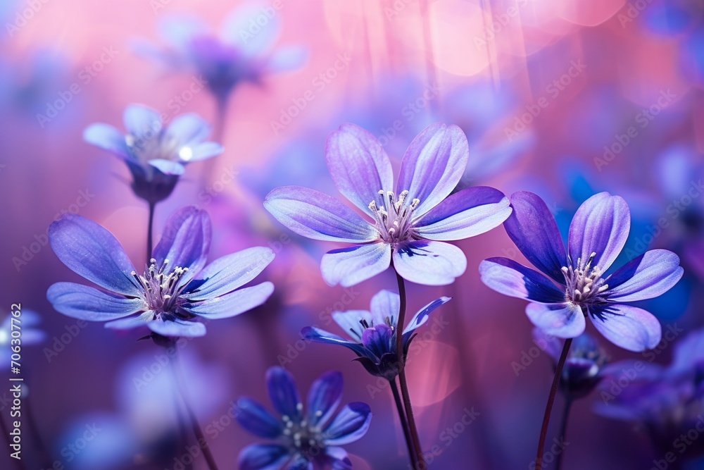 blurry view of natural flowers blossom generative ai blurry view of natural flowers blossom generative ai