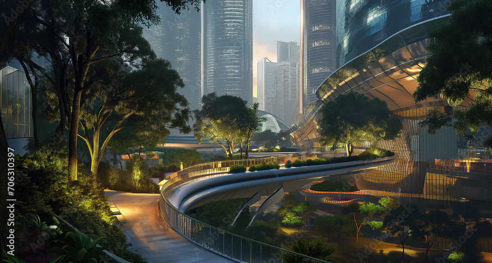 Obraz premium Smart Kuala Lumpur city futuristic concept