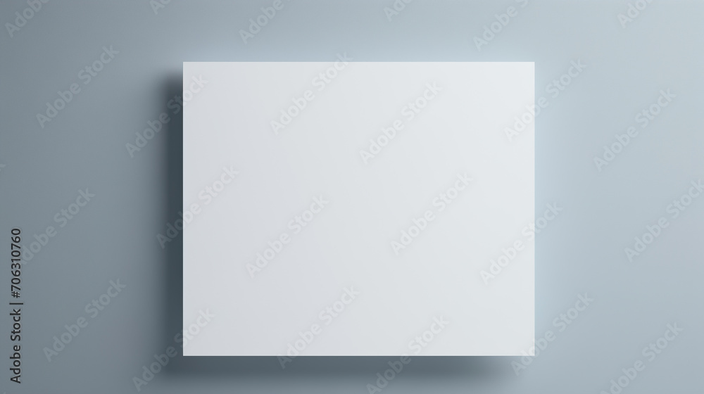 Square blank paper leaflet presentation Square blank paper leaflet presentation