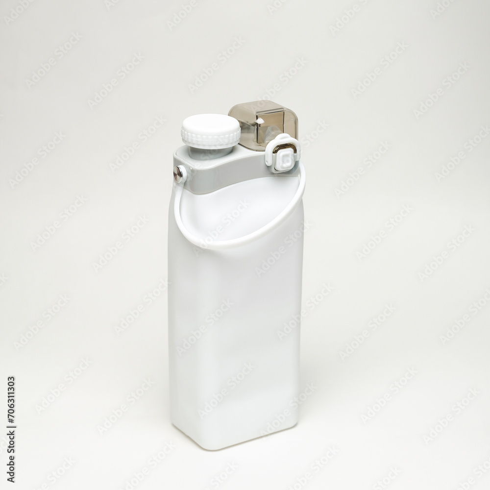Foldable Camping Silicone Bottle with Tube