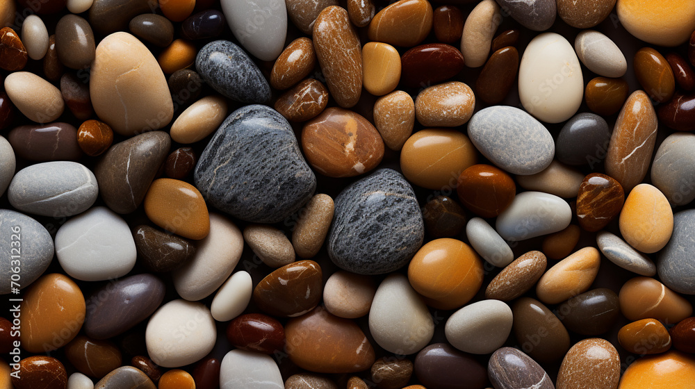brown pebbles, AI Generative. brown pebbles, AI Generative.