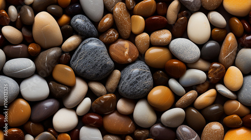 brown pebbles, AI Generative.