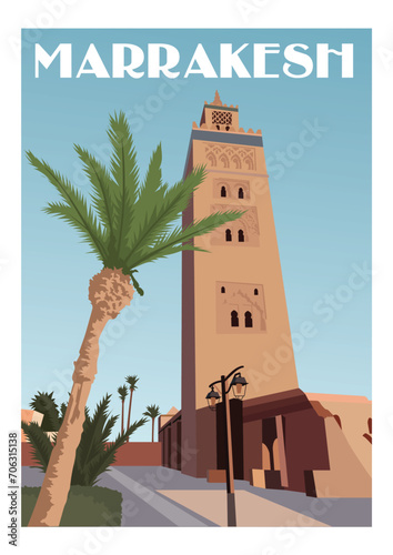 lighthouse and palm trees