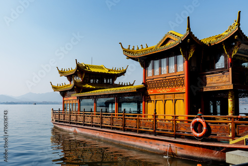 boat of Chinese ancient style