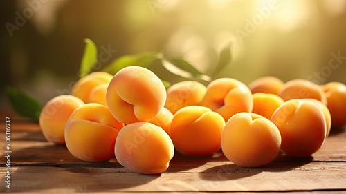 Fresh Apricots in Natural Light