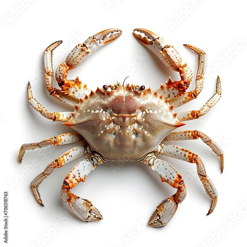 Crab Isolated On White Background Fresh, White Background, Illustrations Images