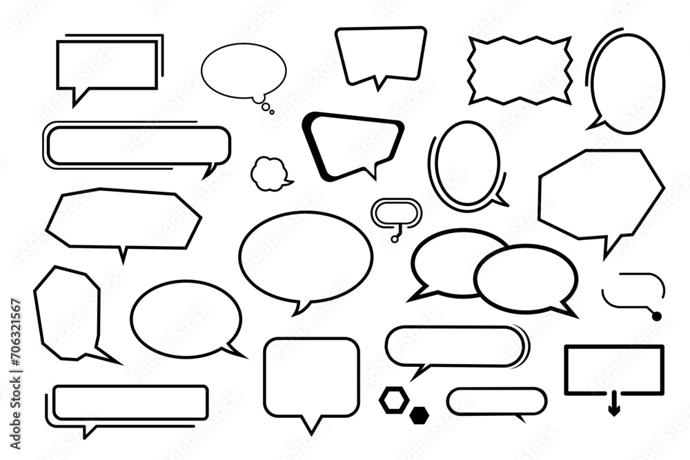 Obraz premium A set of storyboard layouts for quick creation of comics. A4 paper size suitable for printing. Vector isolated frame handmade in sketch style on white background