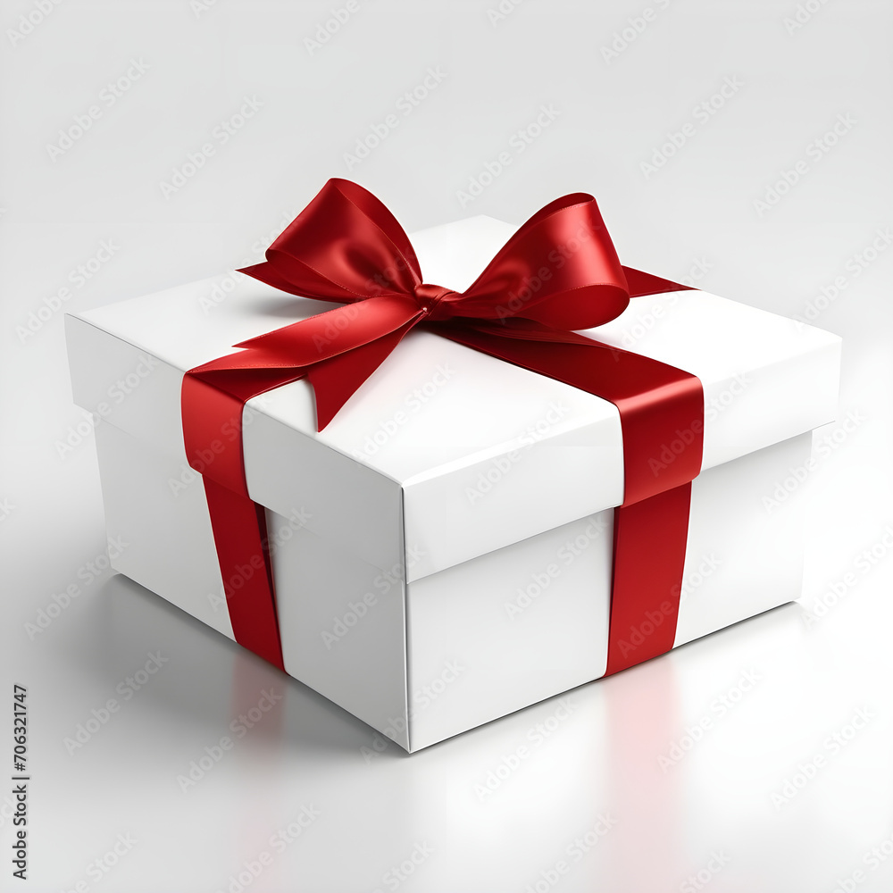 Gift box with red ribbon gift holiday christmas valentine Gift box with red ribbon gift holiday christmas valentine