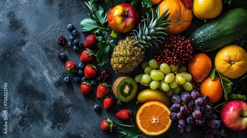 fruits and berries and vegetables
