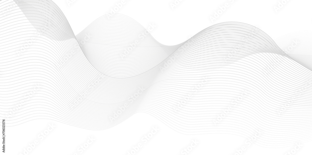 Modern white blend digital technology flowing wave lines background. Abstract glowing moving lines design. white digital moving line design element. Futuristic technology concept. Vector illustration.