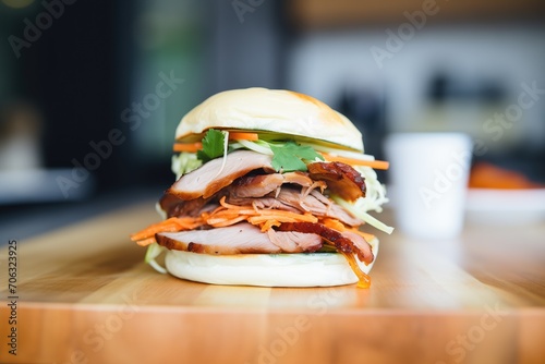 peking duck sandwich with hoisin sauce