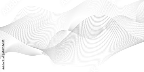 Modern white blend digital technology flowing wave lines background. Abstract glowing moving lines design. white digital moving line design element. Futuristic technology concept. Vector illustration.