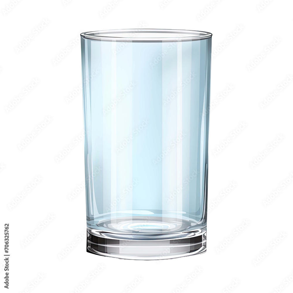Water glass isolated on transparent background Water glass isolated on transparent background