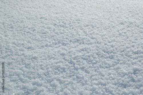 Canvastavla Winter snow. Snow texture background. Top view of the snow.