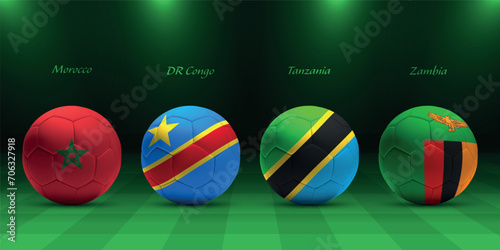 African tournament 2023, group F flags of africa countries