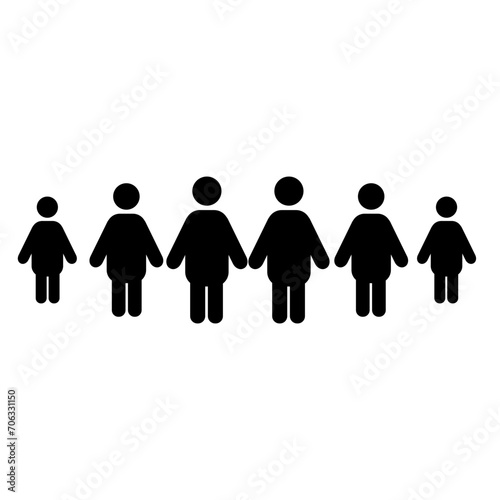 Team Filled Icons | Group of People Flat Filled SVG Icons | People Business Teamwork User Icon