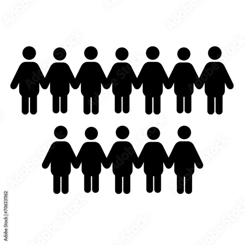 Team Filled Icons | Group of People Flat Filled SVG Icons | People Business Teamwork User Icon