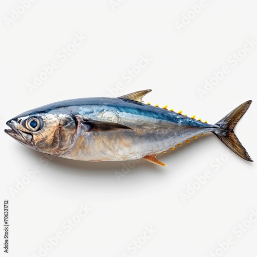 Raw Mackerel Tuna Pindang Tongkol, White Background, Illustrations Images photo