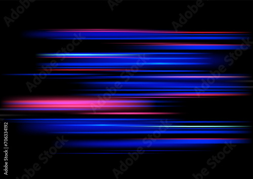 Abstract speed light technology on black 