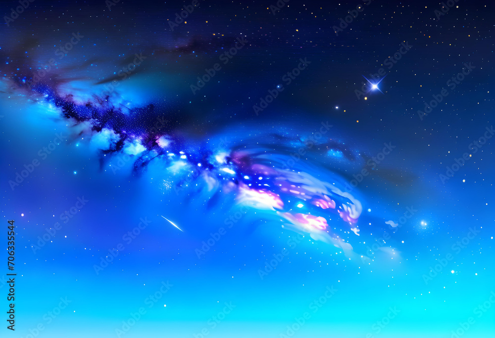 panorama of the Milky Way Galaxy with stars on night sky background panorama of the Milky Way Galaxy with stars on night sky background