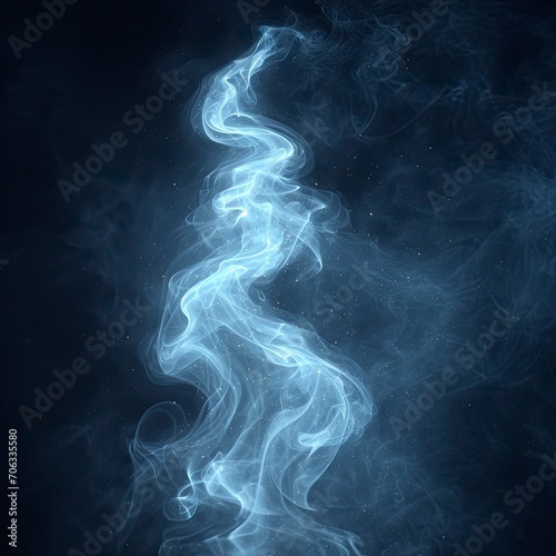 Smoke On Dark Background, White Background, Illustrations Images