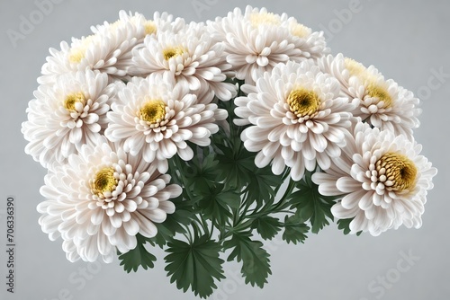 white chrysanthemum flowers