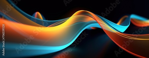 Light wave background yellow and blue color, modern and futuristic backgrounds