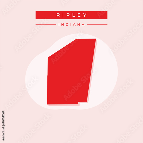 Free Download Vector illustration vector of Ripley map Indiana - GFXLoad