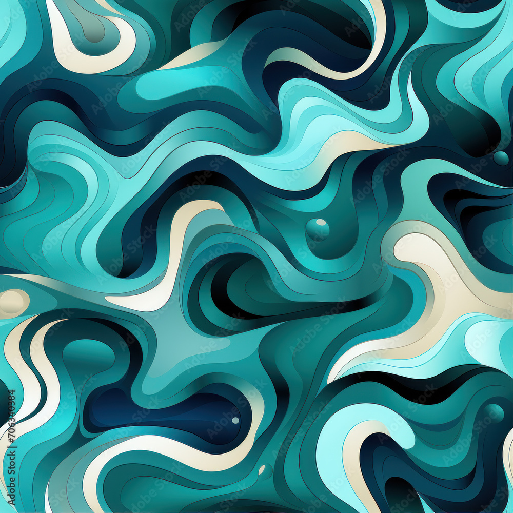 seamless pattern with waves