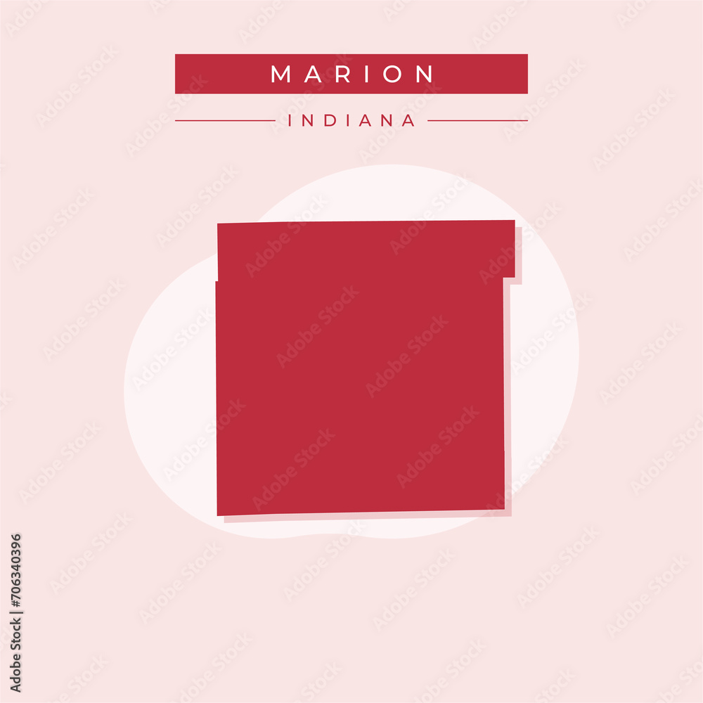 Vector illustration vector of Marion map Indiana Vector illustration vector of Marion map Indiana