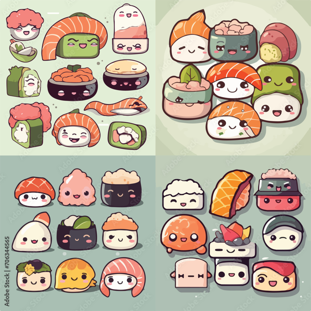 Sushi Delight Vector Illustration Sushi Delight Vector Illustration