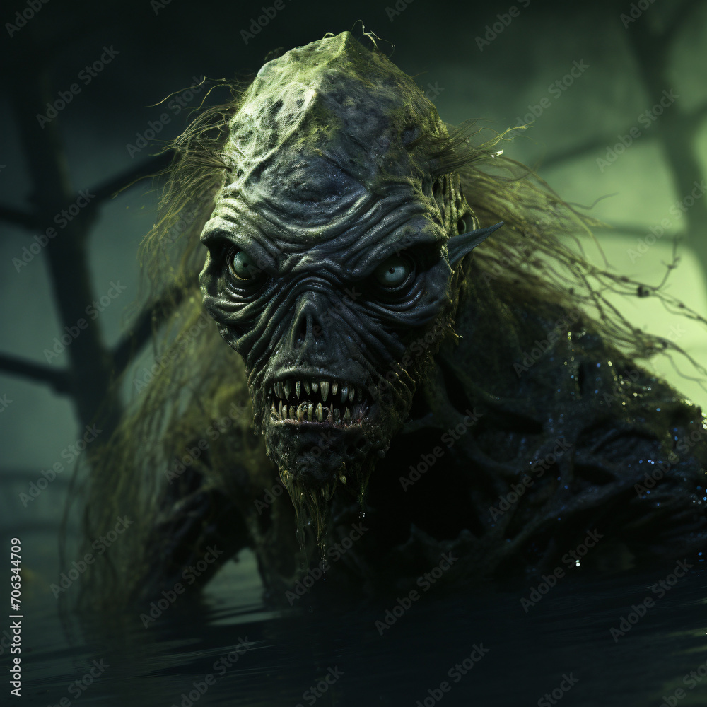 A creepy Merman Swamp