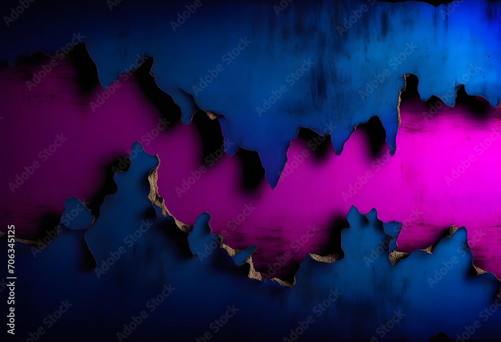 Ripped background, dark background with blue Ripped background, dark background with blue